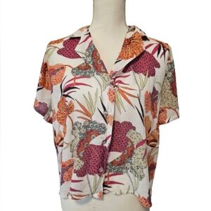 Rachel Zoe Tropical Lightweight Top Women's Size Medium NWT